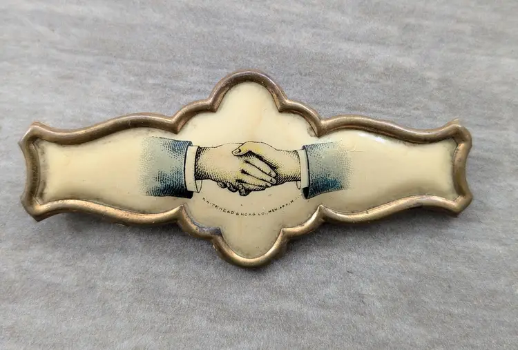 Men's Victorian Friendship Brooch, Oct 18, 1892