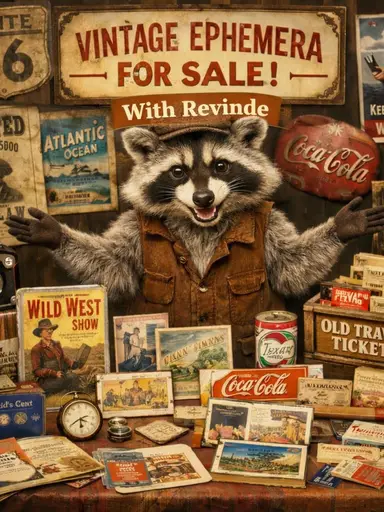 Ephemera Of All Kinds!! Vintage Books, Magazines, Post Cards, Greeting Cards Etc!!