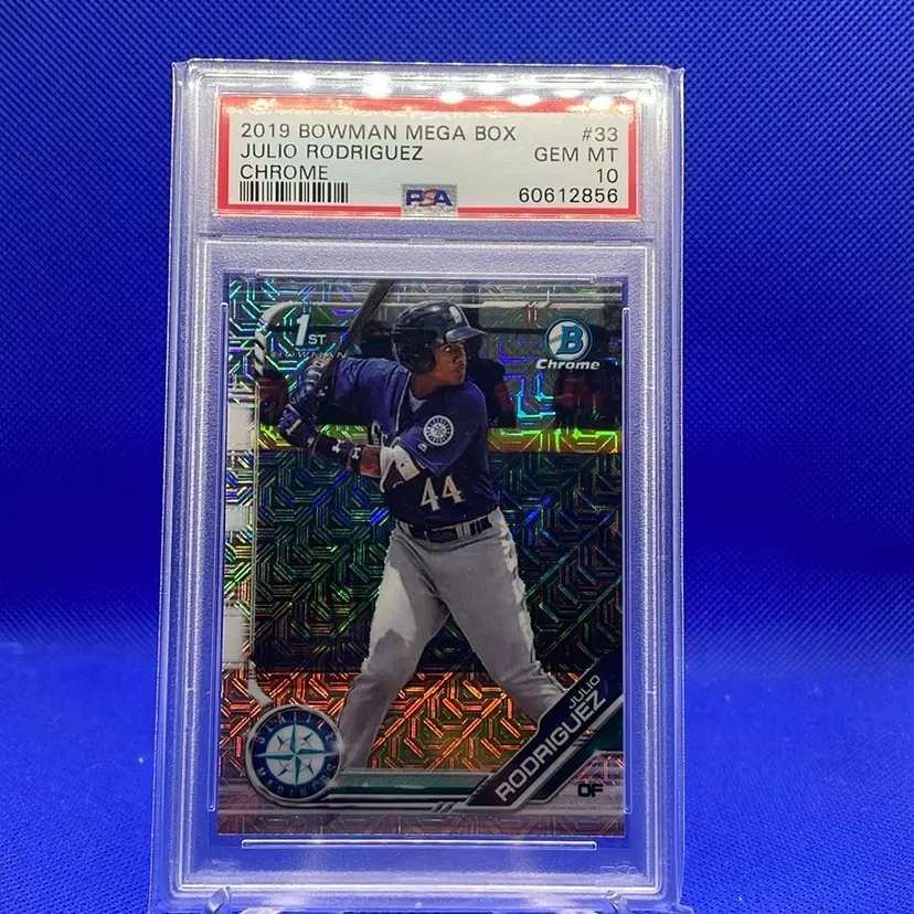 2019 Bowman Chrome Mega Julio Rodriguez 1st PSA 10 Seattle Mariners