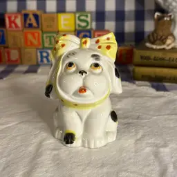 Crow Devon Toothache Bulldog Bank Made in Japan Anthromorphic Kitschy