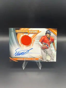 Samuel Basallo 2024 Topps Pro Debut #FOTF-SB Patch Auto /200 RC RPA SP Baltimore Orioles