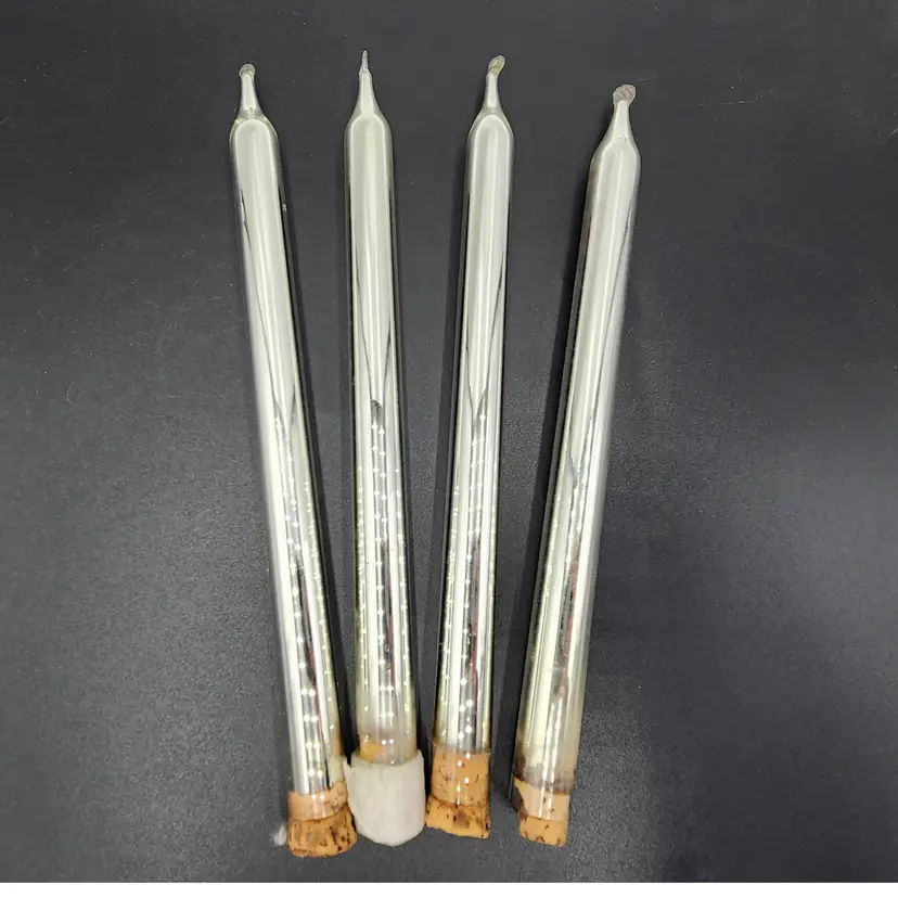 Lot Of 4 Mercury Candles At 10 Inches Long