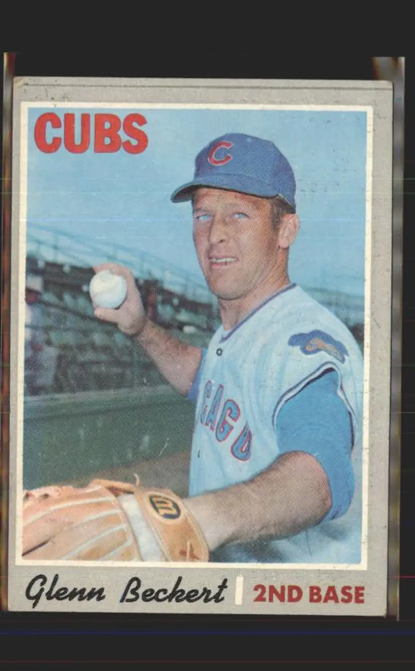 Glenn Beckert 1970 Topps #480 - (pk6) - Chicago Cubs