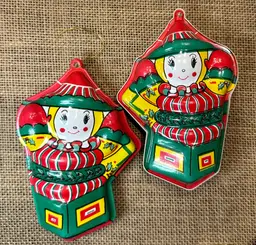 #25 Jack-in-the-Box Vintage Plastic Candy Containers - Set of 2