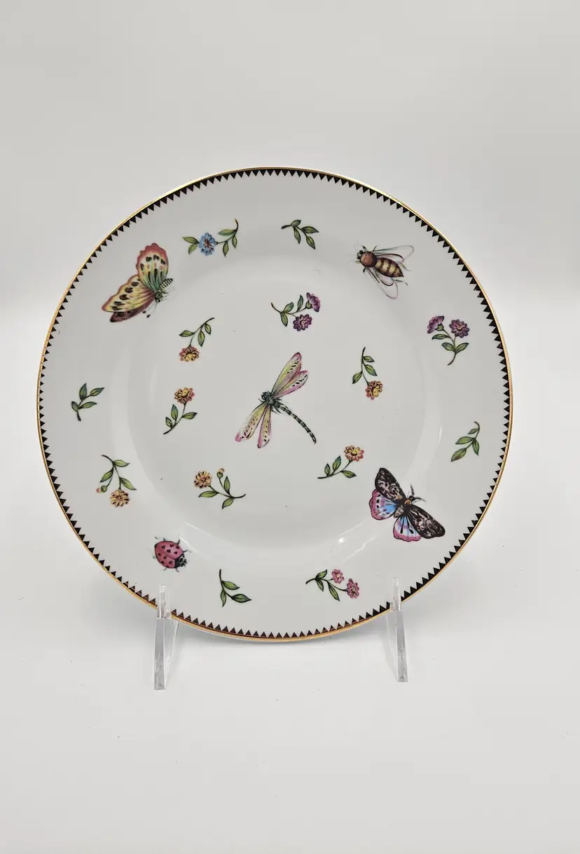 #C85 I Godinger & Co "Primavera" 2001-2009 Dragonfly Porcelain Plate