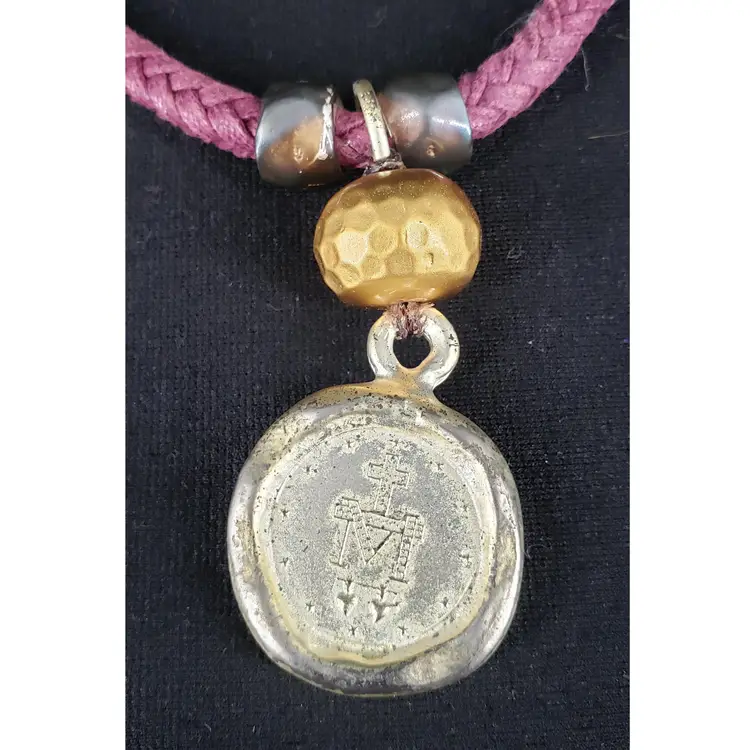 Pulccino Necklace Religious Iconography Artisan Handmade ~ 18.5"