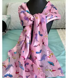 14/ Pink High Heel Shoe Scarf