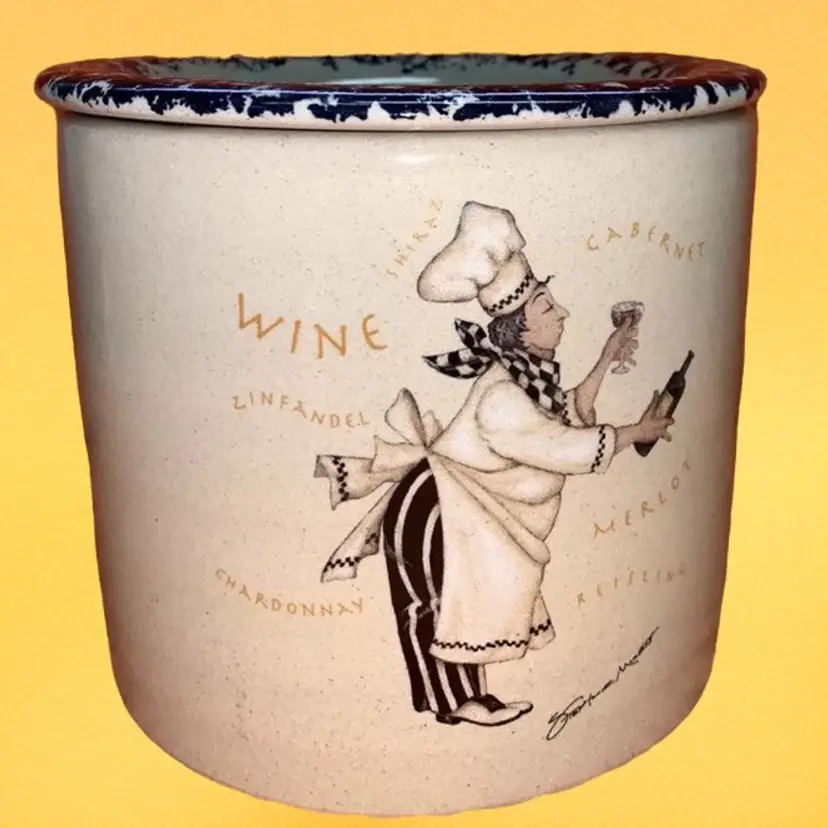 Annie’s Garden Wine Crock Chiller 4 3/4” Tall X 5 1/4”’diameter