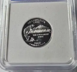 SILVER 2007-S Washington 1st Day of Issue Ultra Cameo