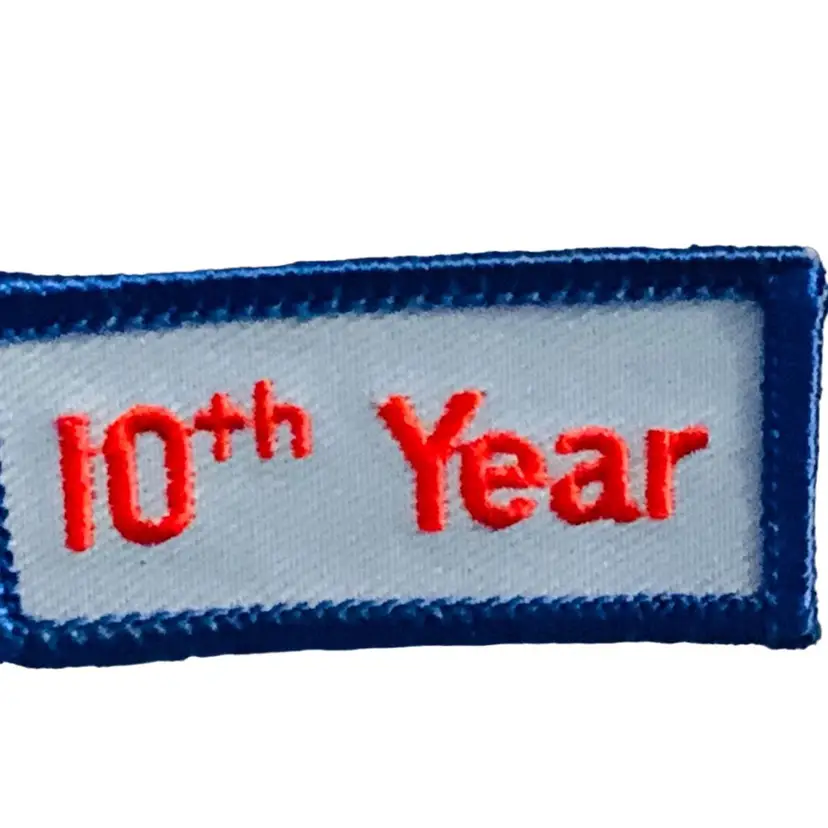 Vintage Scouting Fun Patch: 10th Year Replacement Patch