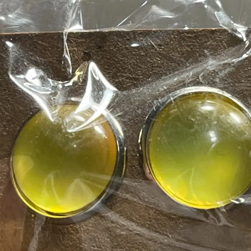 Stud Moonstone Earrings Made By Me - As Shown In Picture