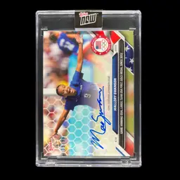 Mallory Swanson 2024 Topps Now Olympics Autograph Blue 96/99 USWNT Soccer Card