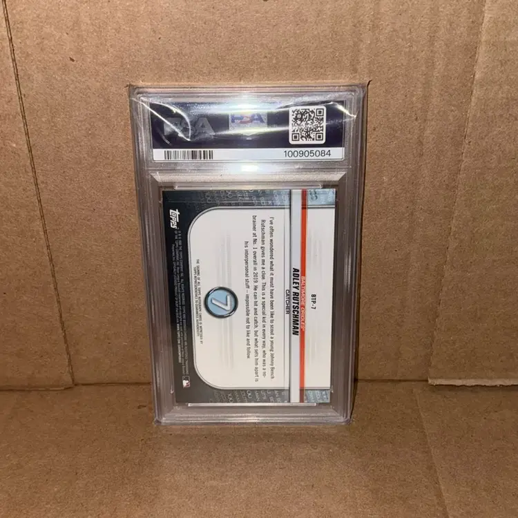 2020 Bowman Chrome Adley Rutschman Scouts Top 100 Auto /50 PSA 9