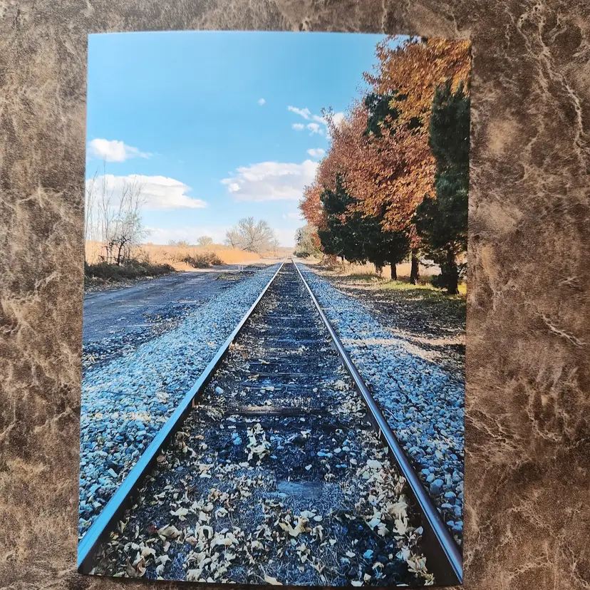 Photograph Of Railroad Tracks