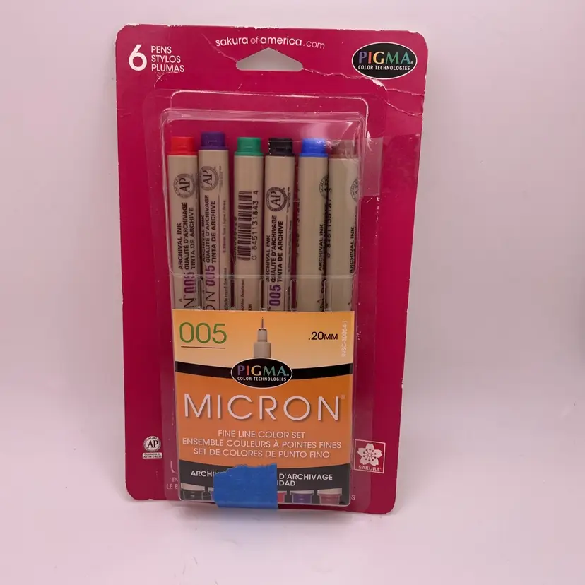 CFT MICRON Fine Line Color Set, Open Package .20mm Archival