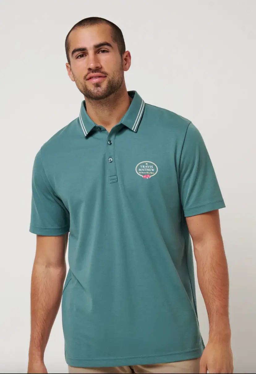 TRAVIS MATHEW Patron Parade Polo Mens Size Medium