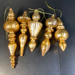 5-Hand Blown Glass Ornaments