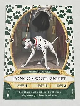 WDW Disney Sorcerers of the Magic Kingdom Spell Card #52/70 - Pongo - 101 Dalmatians