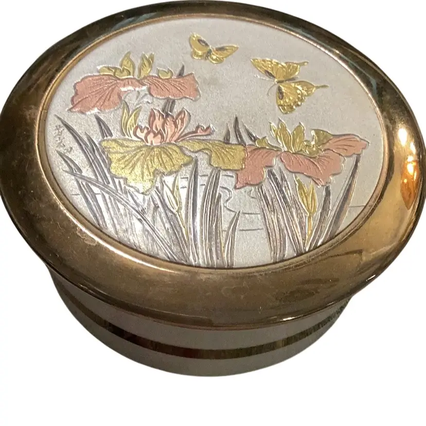 The Art Of Chokin Trinket Box 24k Gold