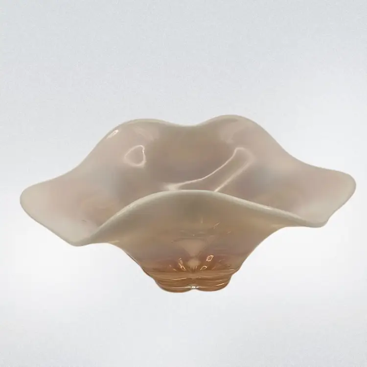 Vintage Duncan Miller Canterbury Opalescent Pink Bowl, 10” Wide x 4-1/2” High