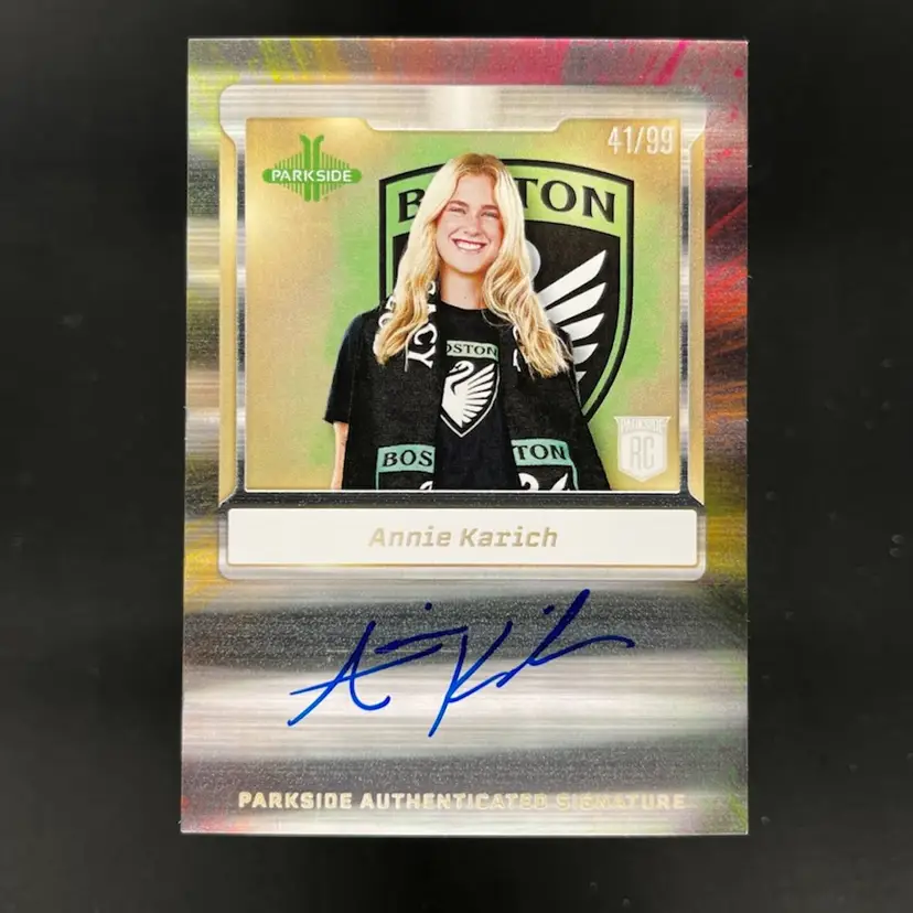Annie Karich 2025 Parkside NWSL Vol 2 Signature Series Foil /99 Autograph Soccer Card