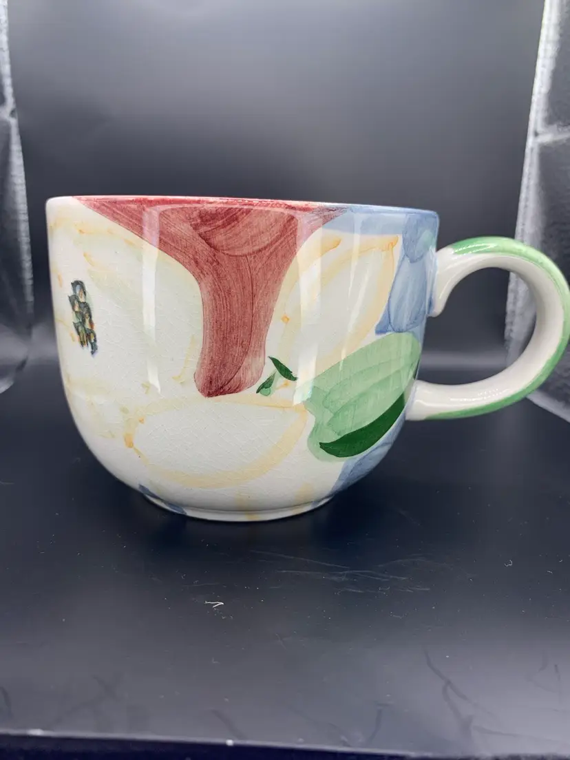 Bella Ceramics Magnolia Oversized Mug, 3 1/4β x 6β x 4 1/4β