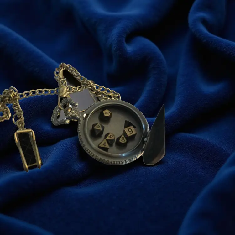 Dnd dice pendant necklace