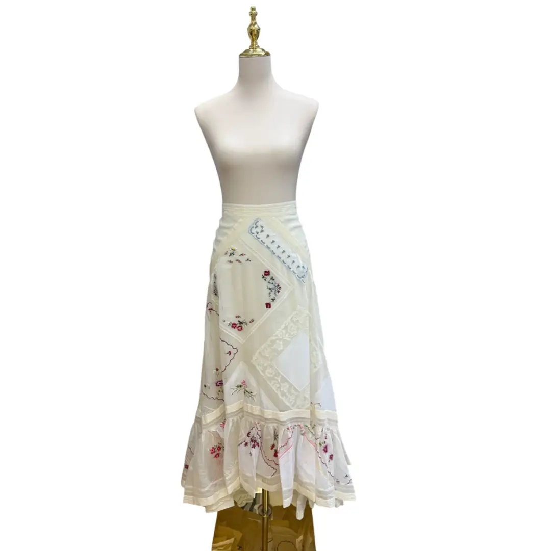Tory Burch Embroidered Skirt Sz 0