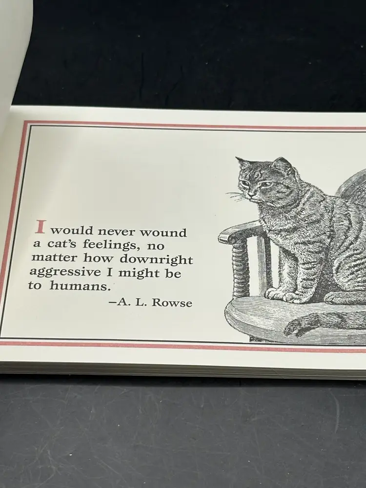 1991 Cat Lovers' Postcards Booklet 18 Cards Unused Drawings and Quote on Each