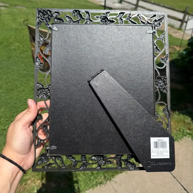 Vintage Connoisseur Taiwan Brass Rose Old World Romantic Picture Frame 8x10 New