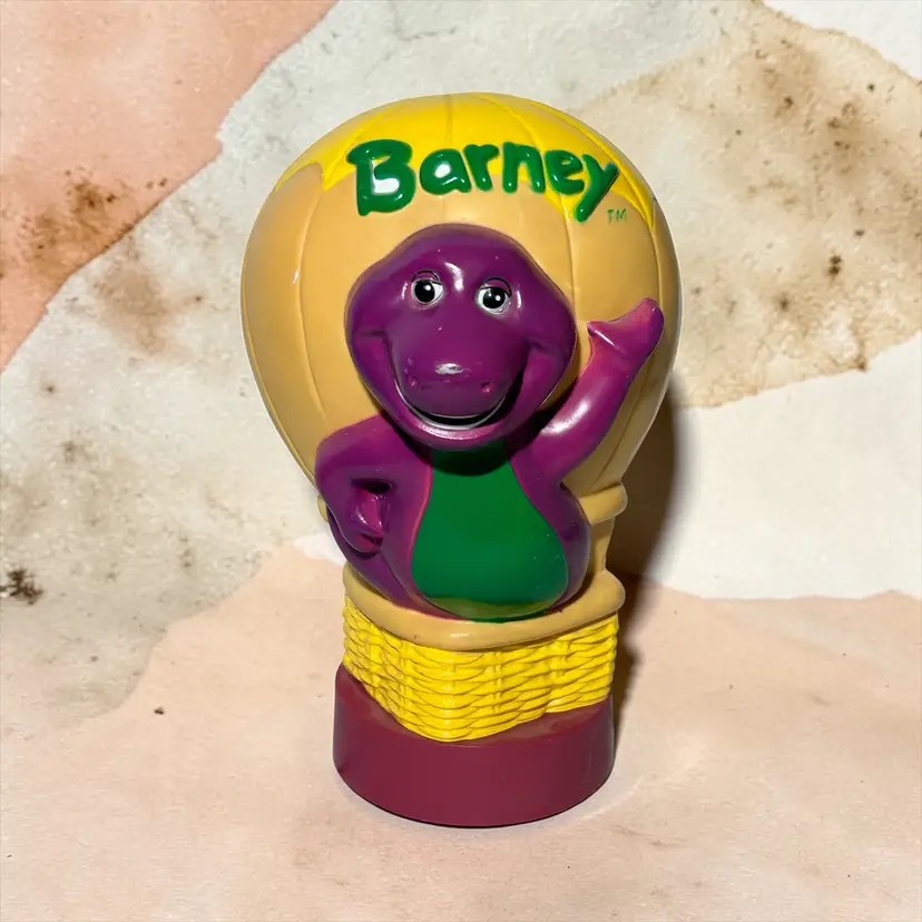 Barney Purple Dinosaur Hot Air Balloon Lamp Lyons Group 1992
