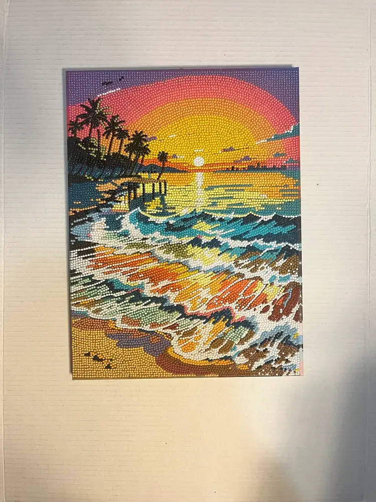 Beach Canvas, Diamond Art