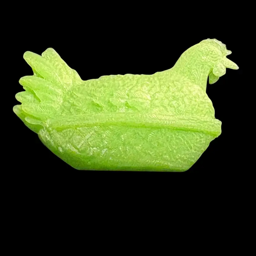 3-D Printed Hen On The Nest Magnet
