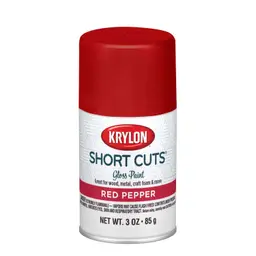 Krylon SCS-033 Short Cuts Aerosol Spray Paint, Gloss, Red Pepper, 3 oz.