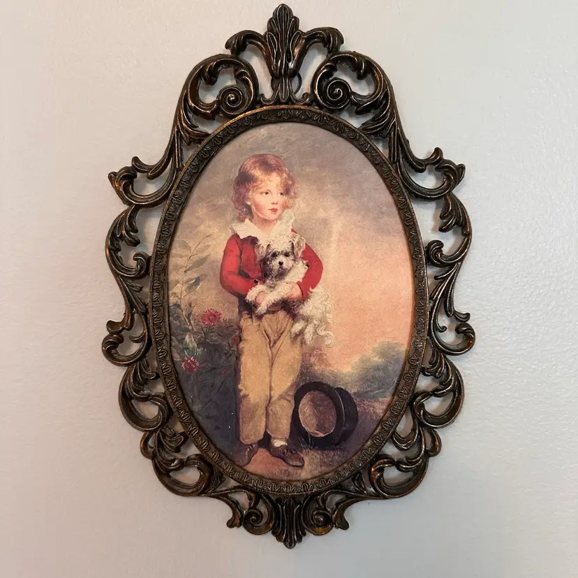 Hi-Mark Italian Brass Frame With Print