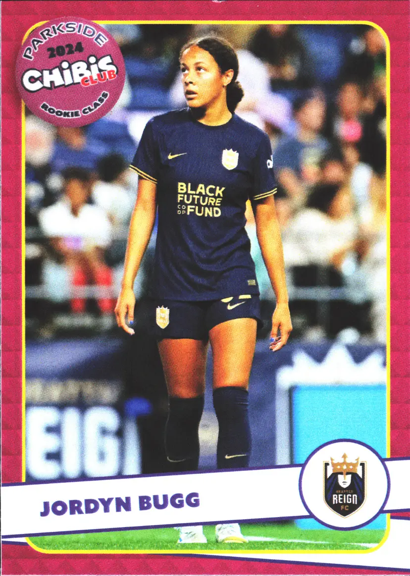 Jordyn Bugg Soccer Card Parkside Chibis Club Exclusive Rookie Edition
