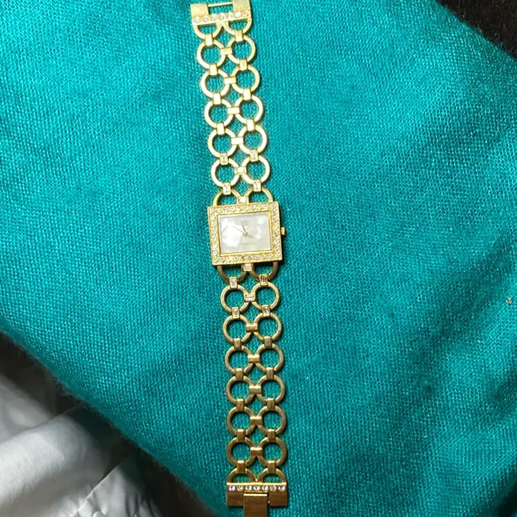 Elizabeth Taylor Gold Tone Quartz Watch