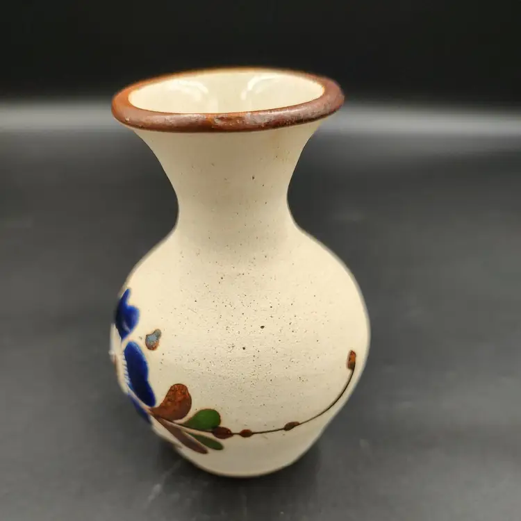 Tonala Mexican Pottery Bud Vase