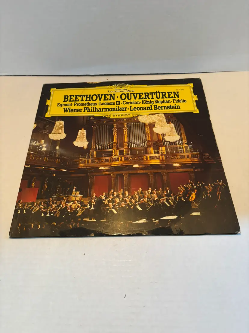 Vintage Vinyl Leonard Bernstein "Beethoven Overtures" West German Version  1981
