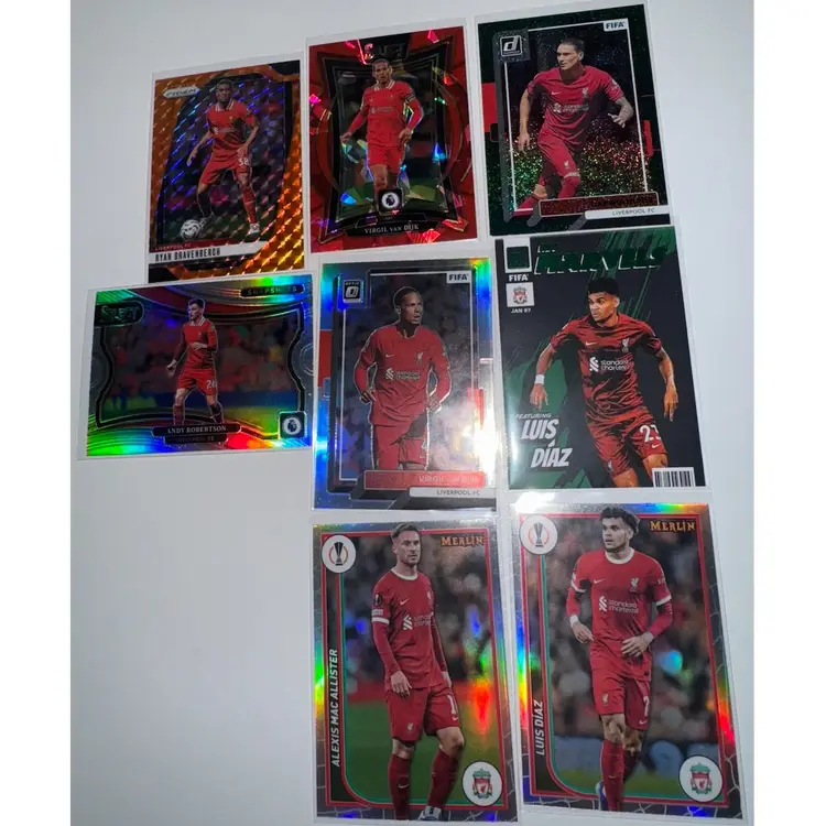 Soccer 8 Card Liverpool Lot