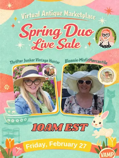 Think Spring Live Vintage Duo Sale With TJVH & Blonnie Misfit Mercantile