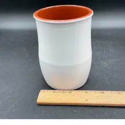 Planter - nounos terra cotta large yogurt jar - white