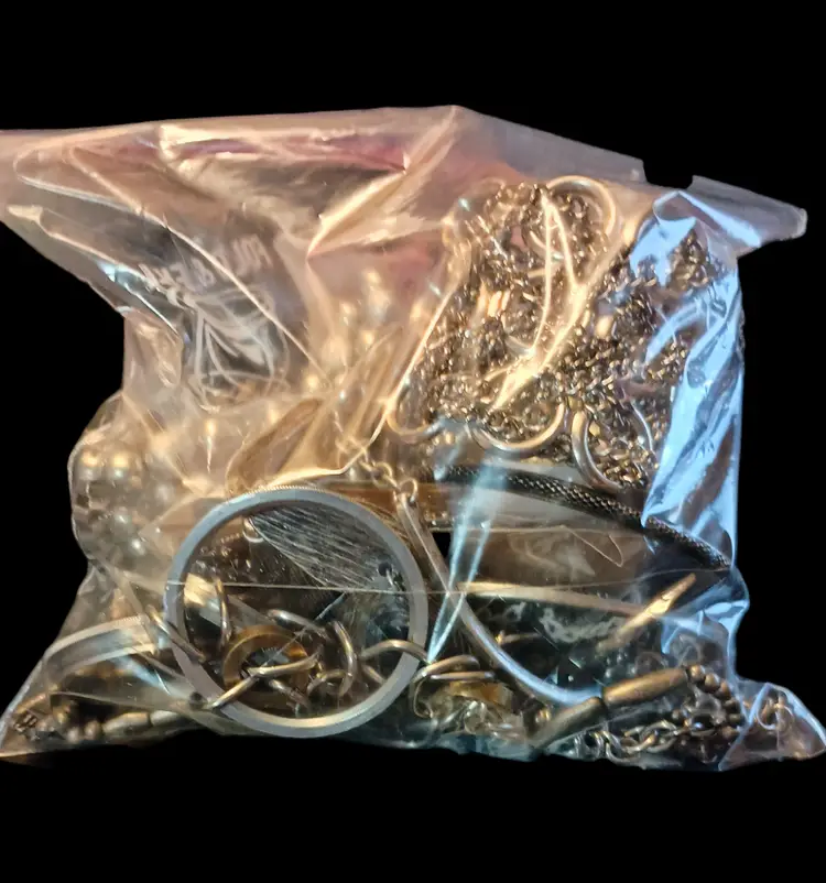 "Industrial Edge" Themed All Wearable Mystery Jewelry Collection 1 lb Vtg/Mod