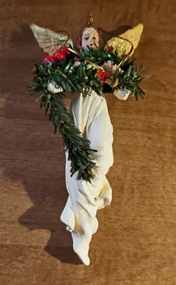 Vintage Christmas Angel with Garland c.1998