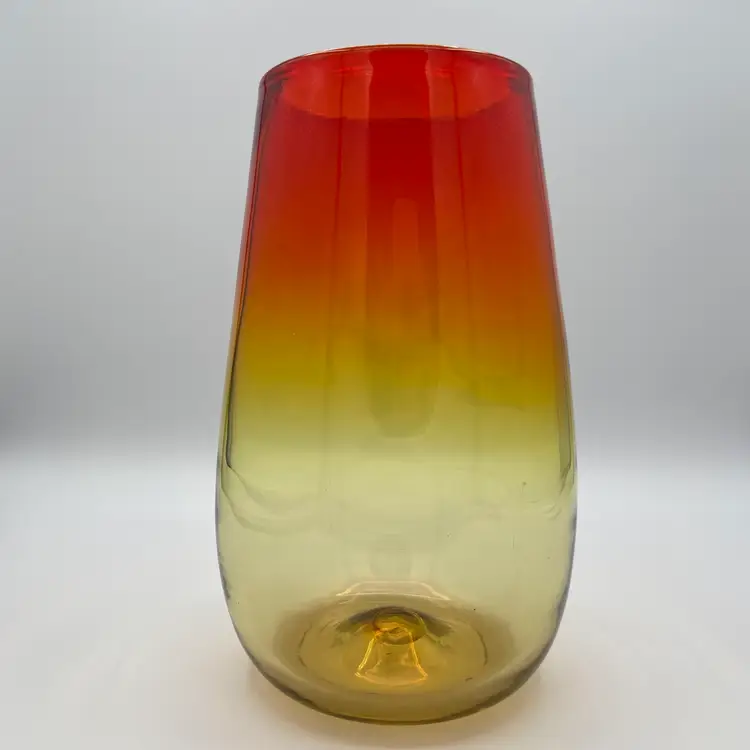 Blenko tangerine 6323M glass vase