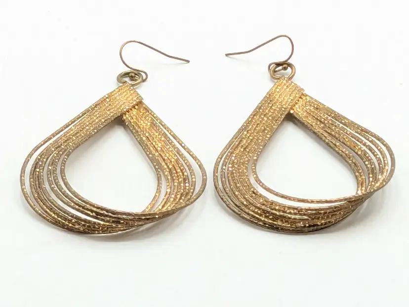 Thalia Sodi Gold Tone Twisted Teardrop Pierced Earrings