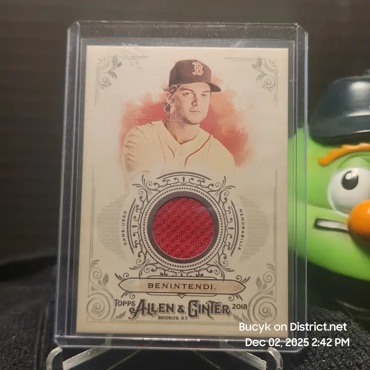 2018 Topps Allen & Ginter Relic - Andrew Benintendi Boston Red Sox