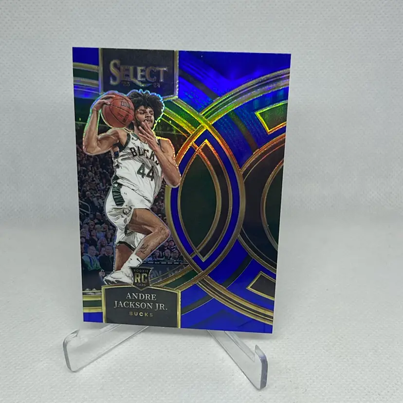 2023-24 Panini Select Premier Prizm #134 Andre Jackson JR. RC - Milwaukee Bucks