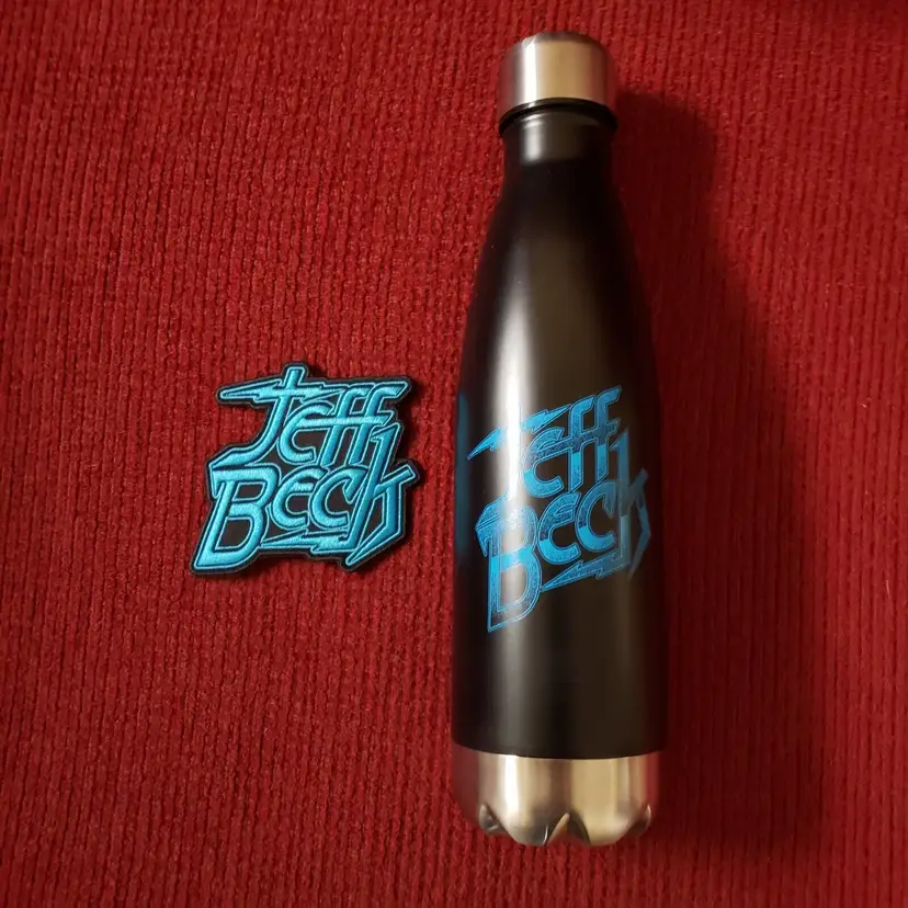 Jeff Beck US Tour VIP package water bottle and patch Promo