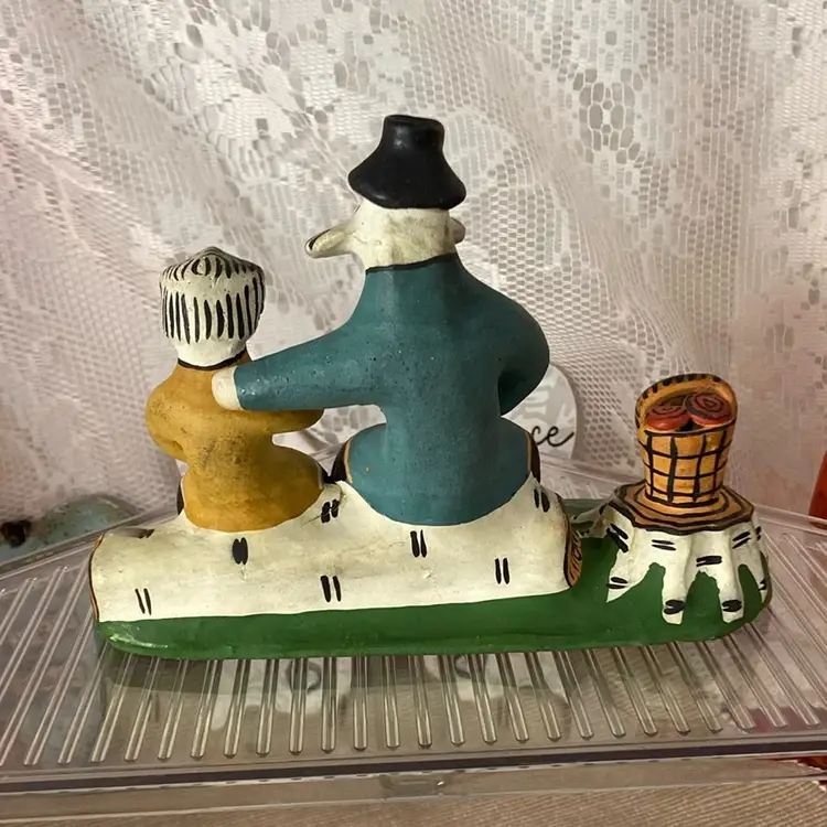 Russian Unglazed Pottery Around 1980, 7x5x3.5